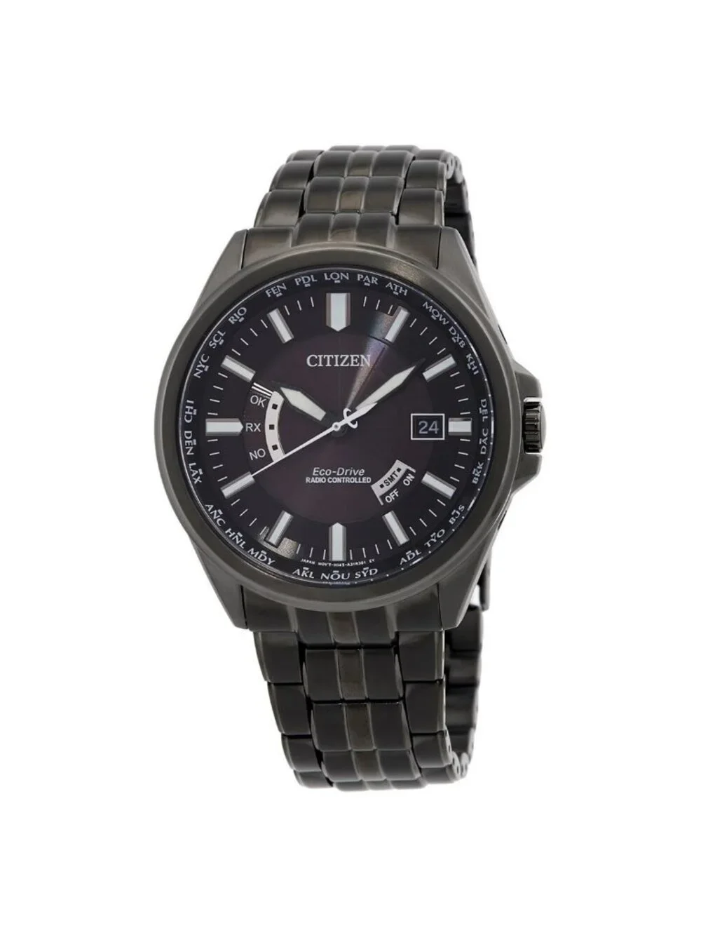 NWT Citizen Perpetual World Time Black Dial Men's Watch